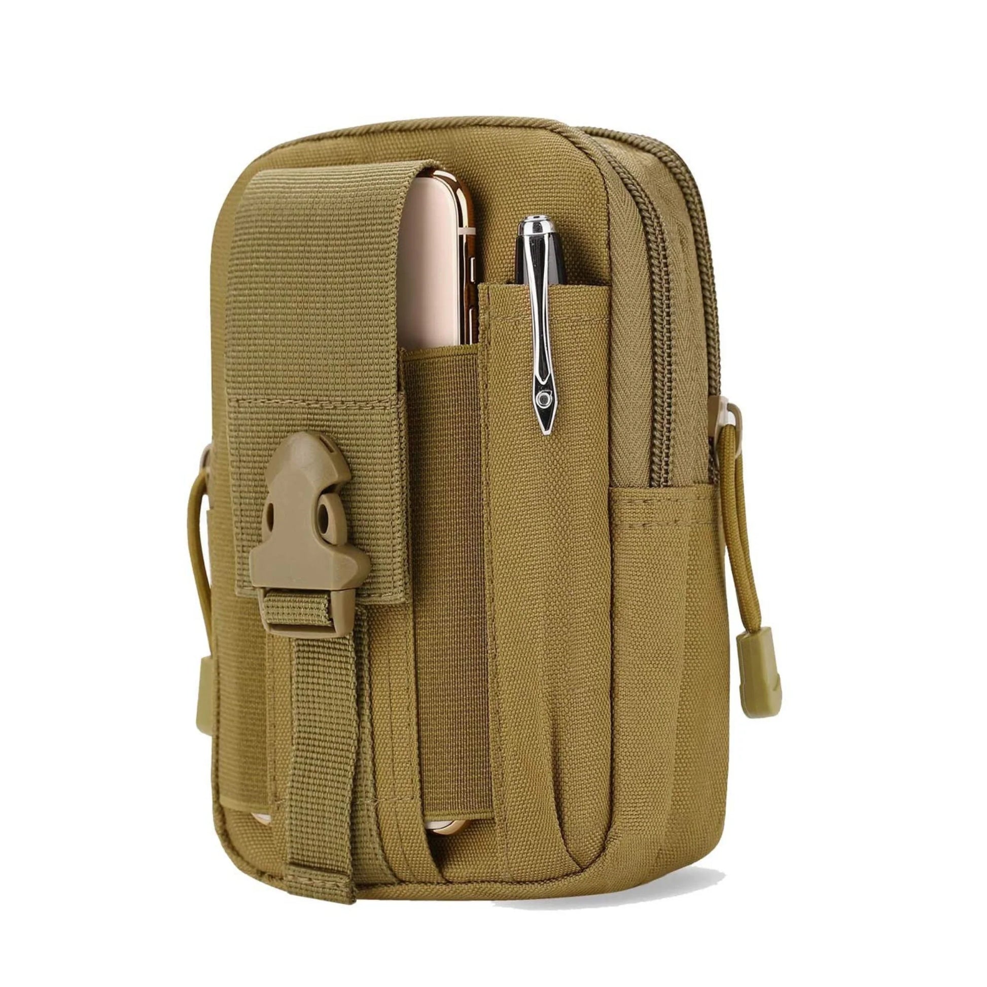Jupitergear Tactical MOLLE Military Pouch Waist Bag for Hiking, Running and Outdoor Activities