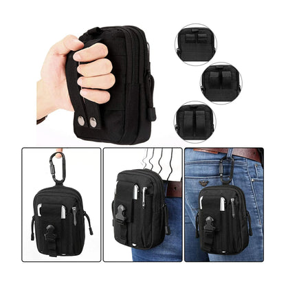 Jupitergear Tactical MOLLE Military Pouch Waist Bag for Hiking, Running and Outdoor Activities