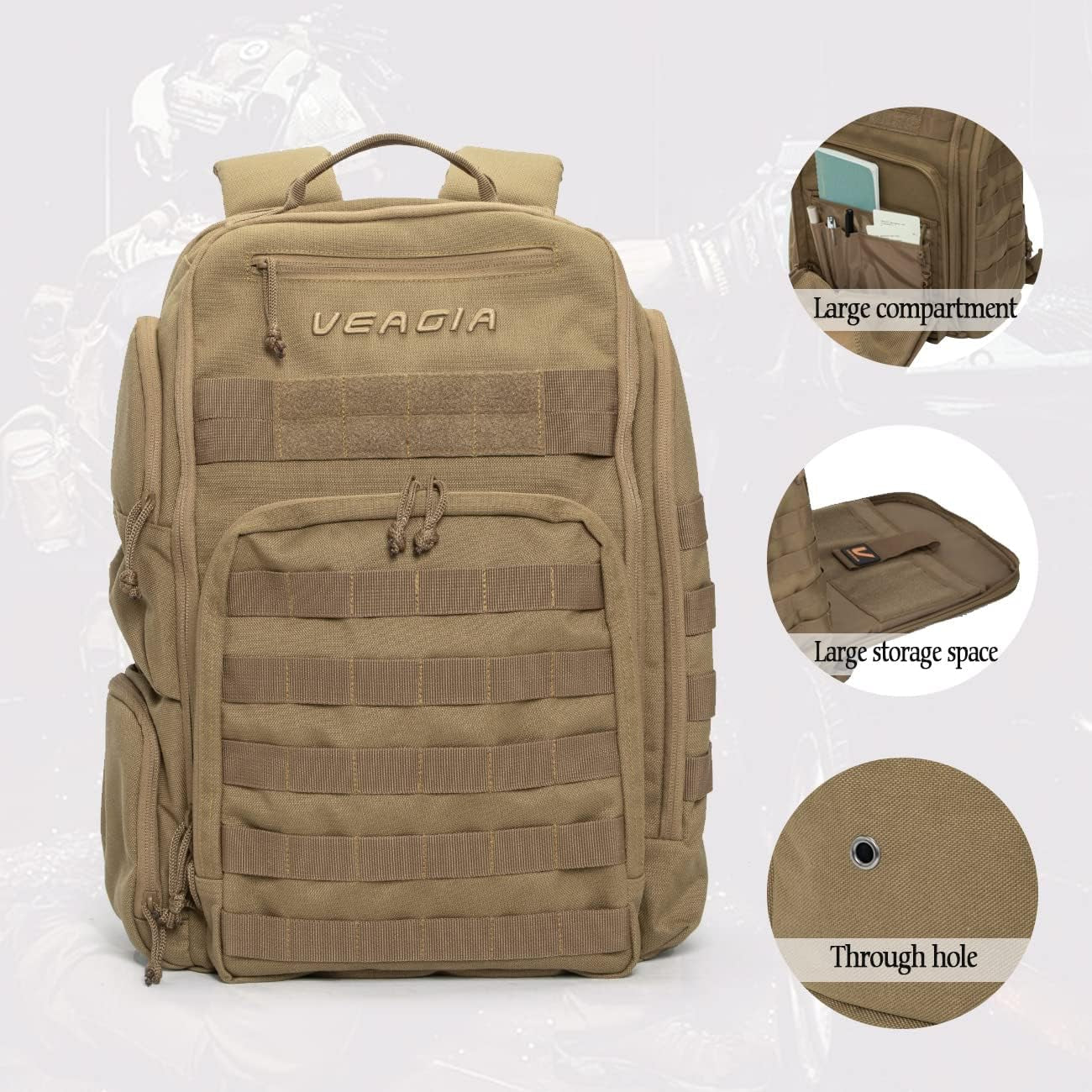 Tactical Backpack Laptop Backpack Molle Outdoor Hiking Backpacks Hunting Hiking EDC