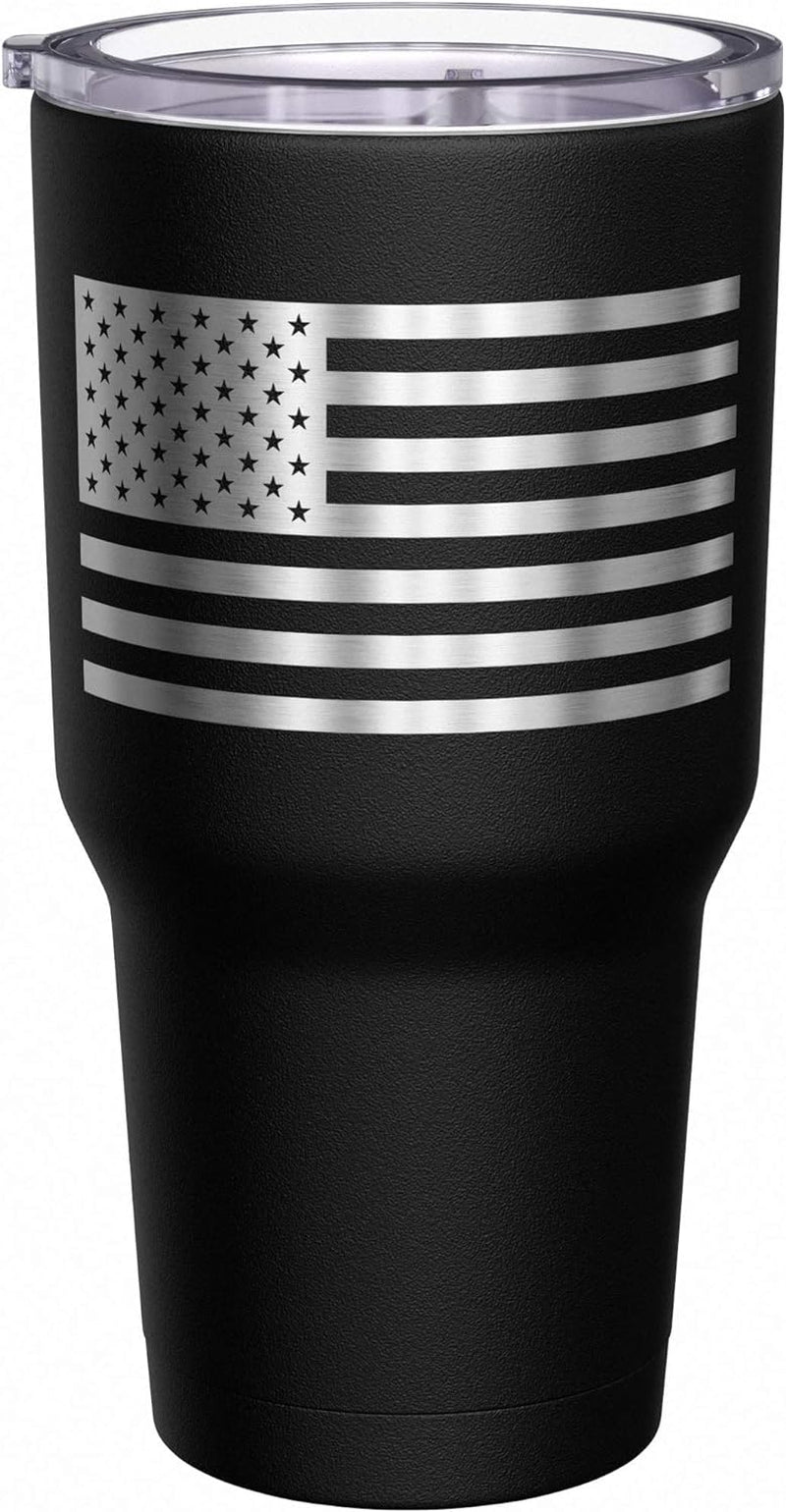 - Navy Veteran Travel Mug - American Flag Coffee Tumbler - Military Double Insulated Tumbler - 30 Oz