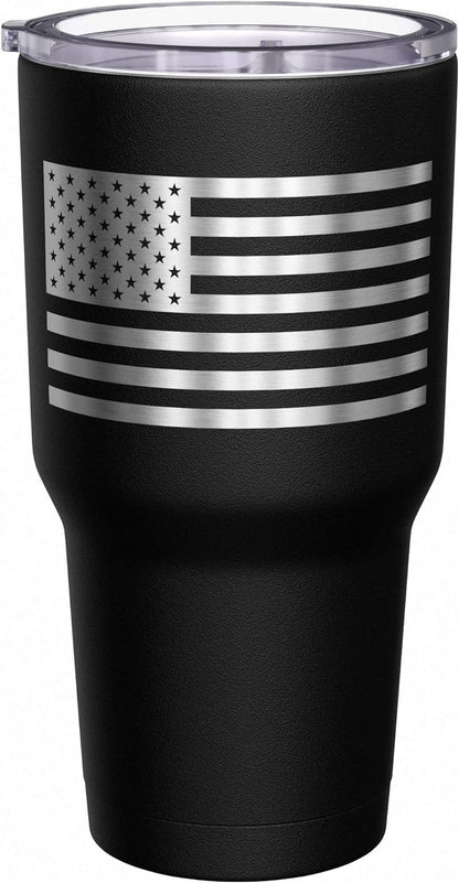 - Navy Veteran Travel Mug - American Flag Coffee Tumbler - Military Double Insulated Tumbler - 30 Oz